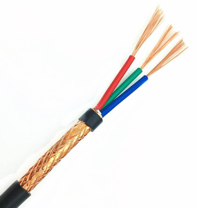 300/500 V 1,0 mm2 Mehradriges flexibles Kupferdrahtgeflecht Abgeschirmtes PVC-isoliertes PVC-ummanteltes 18 AWG RVVP-abgeschirmtes flexibles Kabel