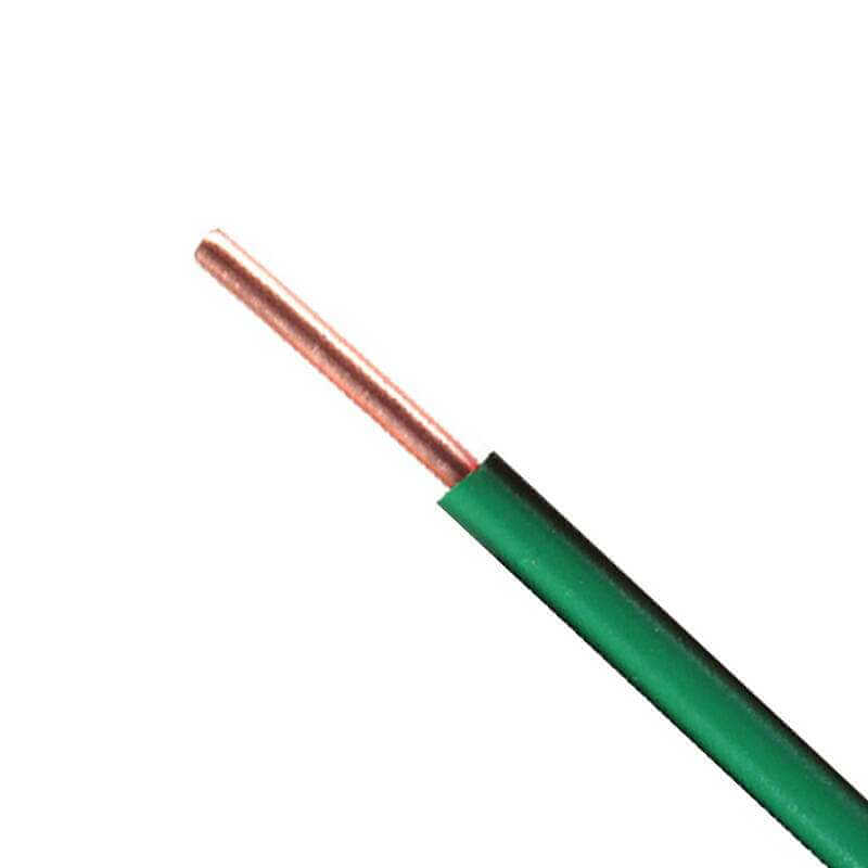 Großhandel 6 mm2 Kupferleiter PVC isoliert einadrig 10 AWG gelbgrün Erdung elektrischer Draht