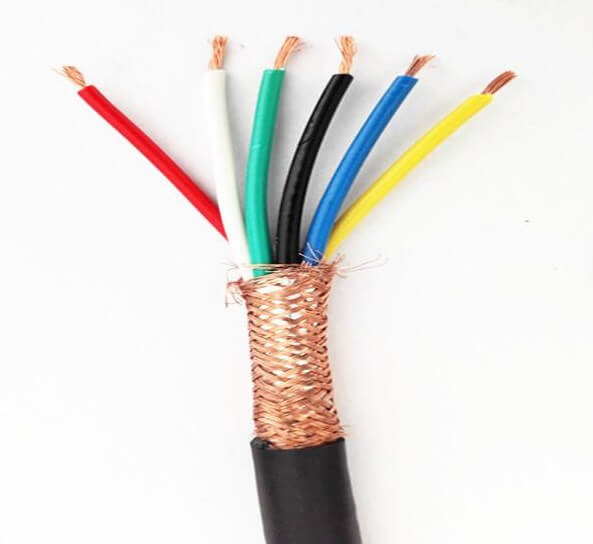 300/500 V 0,5 mm mehradriger flexibler RVVP-Draht, abgeschirmtes PVC, isolierter PVC-ummantelter Kupferleiterdraht, geflochtene, abgeschirmte flexible Kabel