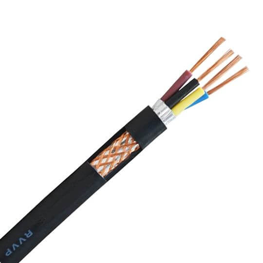 300/500 V 0,75 mm2 mehradriges flexibles Kupferdrahtgeflecht, abgeschirmt, PVC-isoliert, PVC-ummantelt, 0,75 mm², abgeschirmte flexible Kabel