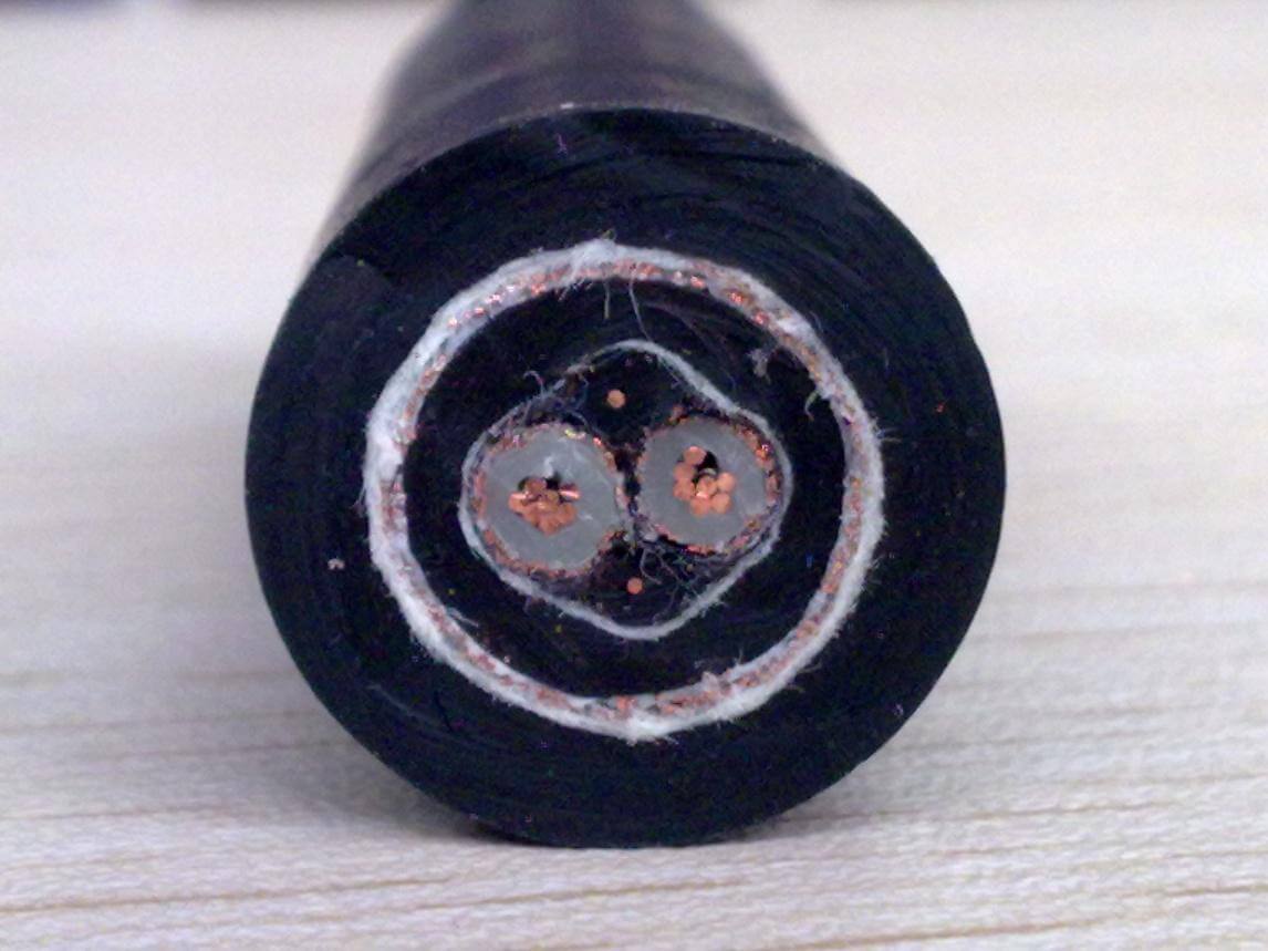 600/1000 V Niederspannung, 2-adrig, 1,5 mm2, 2,0 mm, 2,5 mm2, 4 mm2, 6 mm², Kupfer-XLPE-isoliertes elektrisches PVC-ummanteltes Stromkabel für den Außenbereich