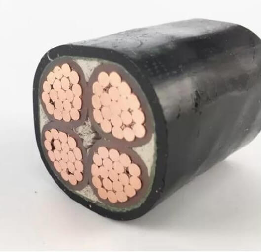 0,6/1KV 4-adriges 185 mm2 Kupfer YJV XLPE isoliertes unterirdisches PVC-ummanteltes 4cx185 mm² SWA STA gepanzertes Stromkabel