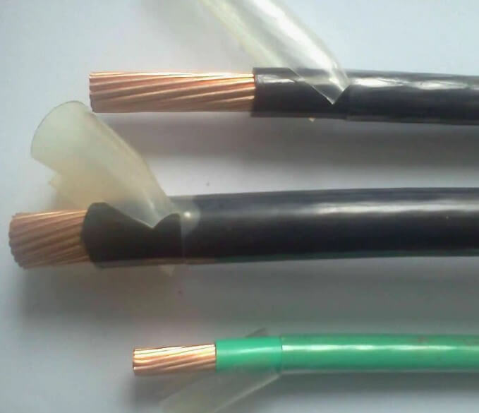 Standard-Kupferdraht 8 10 12 14 AWG THHN THWN 1,6 mm2 2,0 mm2 2,6 mm2 3,2 mm2 PVC-isoliertes, mit Nylon ummanteltes Kabel Vollkupferkabel und -drähte